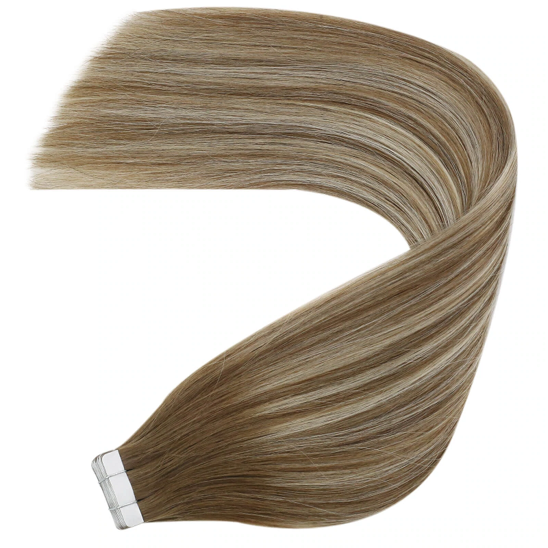 Ombre(#RT6/27/6)-Classic Weft Hair-Root Brown-Piano Brown-Blonde