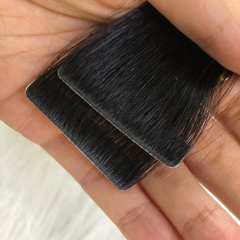 Locks PU Tape Ins Hair-Natural Color(#1B)