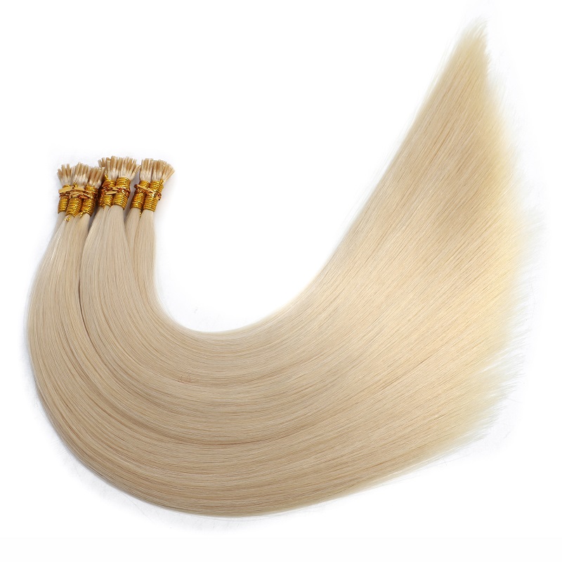 Blonde(#613)-Stick/I-Tip Hair Extensions