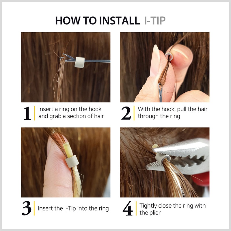 How to Install-Stick/I-Tip Hair Extensions