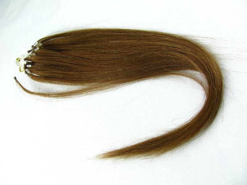 Micro Loop Hair Extensions-Ombre Brown-Single Color