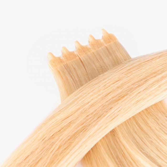 Blonde(#613)-Flat-Y-Tip Hair Extensions