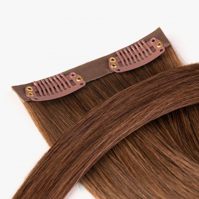 Invisible Clip ins-Chocolate Brown(#4)