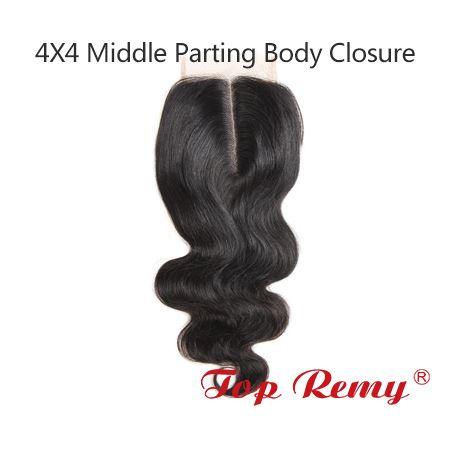 4X4 Middle Parting Body Closure